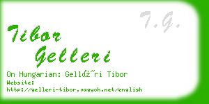 tibor gelleri business card